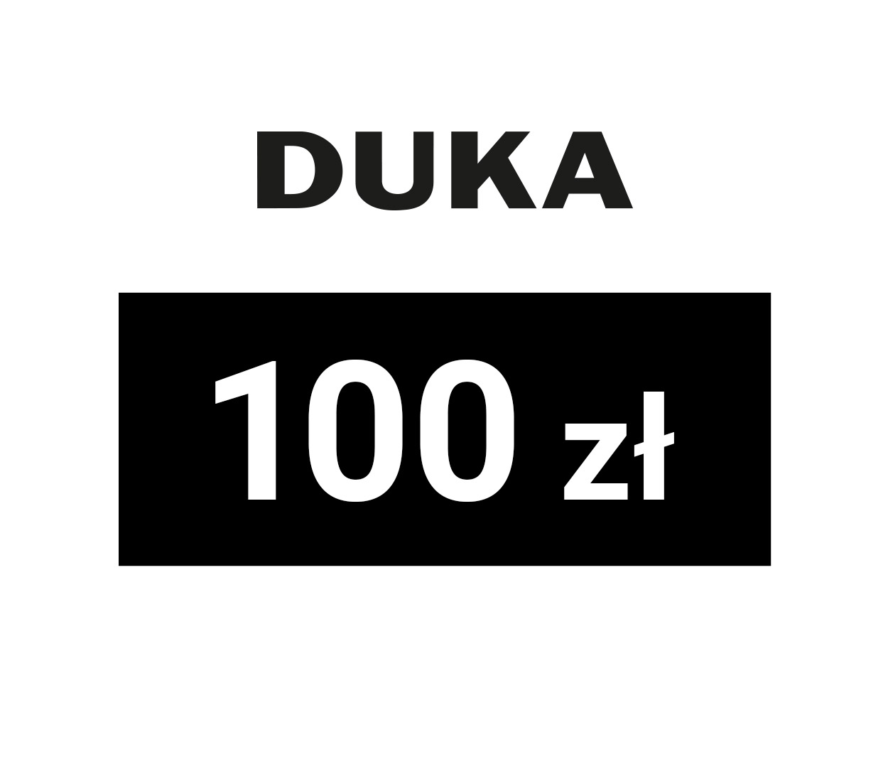 zdjęcie
                     DUKA E-karta upominkowa o wartości 100zł